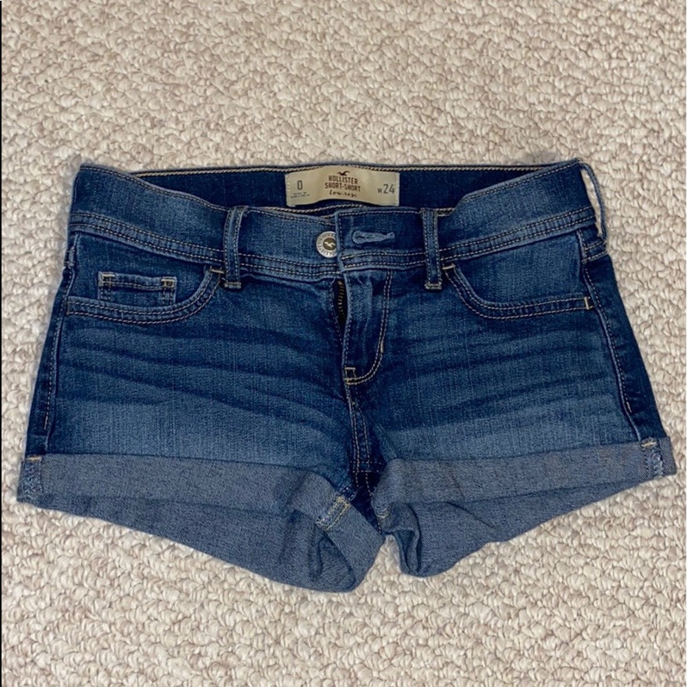 Blue Hollister Jean Shorts